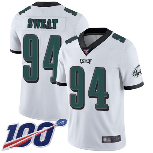 Men Philadelphia Eagles 94 Josh Sweat White Vapor Untouchable NFL Jersey Limited Player Season Football